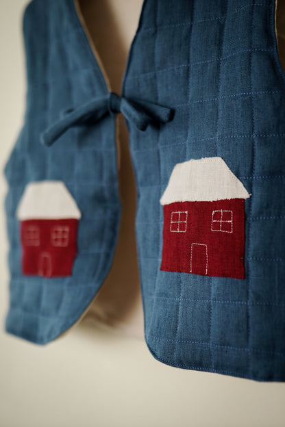 Kinder Quilt/Stepp Weste - Petit Maison